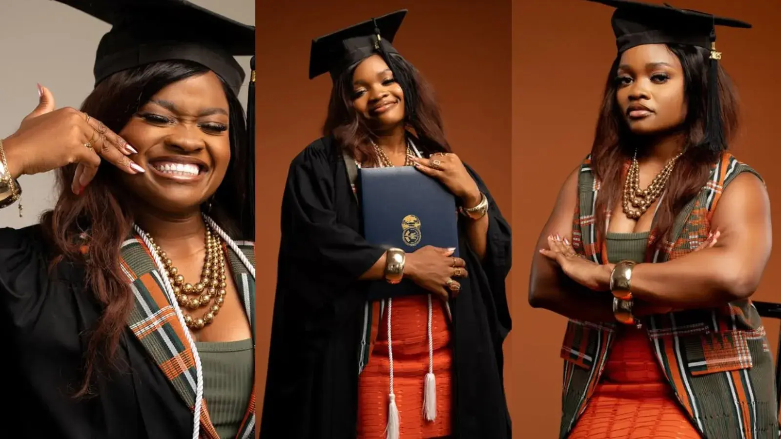 Activist Rinu Oduala bags a first-class degree three years after being mocked for being a dropout (Photos/video)